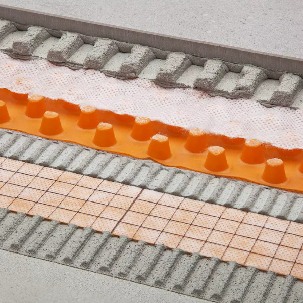 Natte de Drainage Schlüter-Ditra-Drain 8, Rouleau de 12,5 m