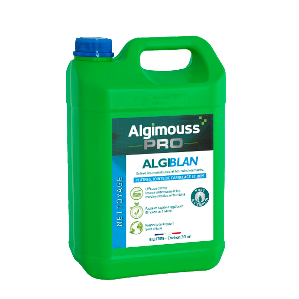Nettoyant Bois Noircis et Moisissures AlgiBlan, 5 litres