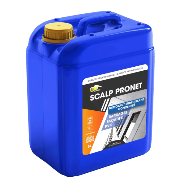 Nettoyant Concentré Bardages Façades PVC Scalp Pronet, Bidon de 5L