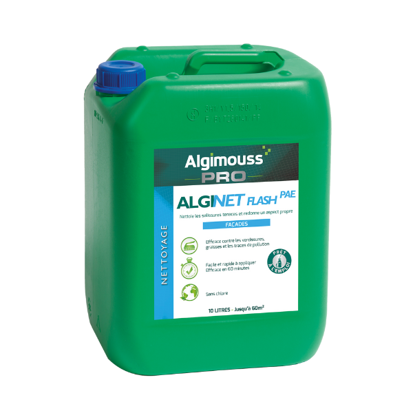 Nettoyant Décrassant Murs et Façades AlgiNet Flash, 10 litres