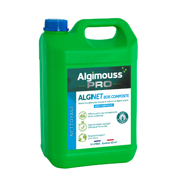 Nettoyant Dégraissant AlgiNet Bois Composite, 5 litres