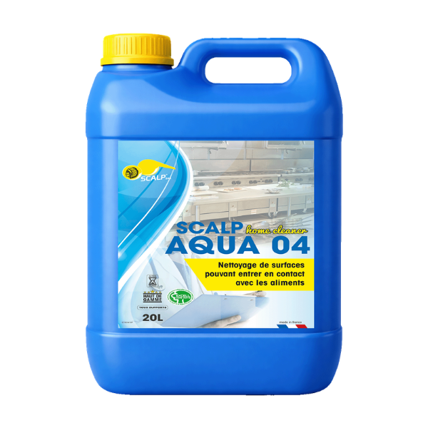 Nettoyant Dégraissant Alimentaire Scalp Aqua 04, Bidon de 20L