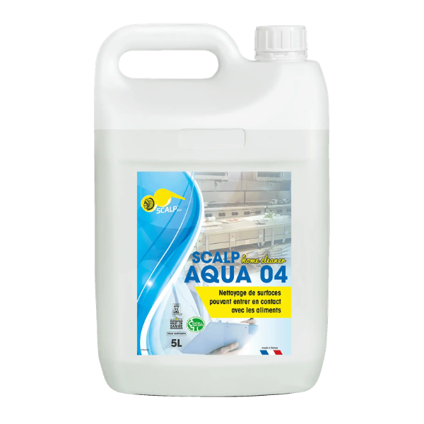 Nettoyant Dégraissant Alimentaire Scalp Aqua 04, Bidon de 5L