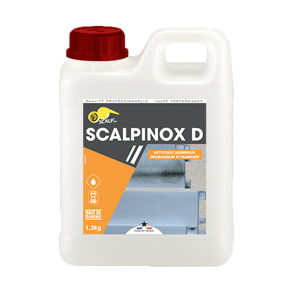 Nettoyant Dégraissant Aluminium Scalpinox D, Bidon de 1,2L