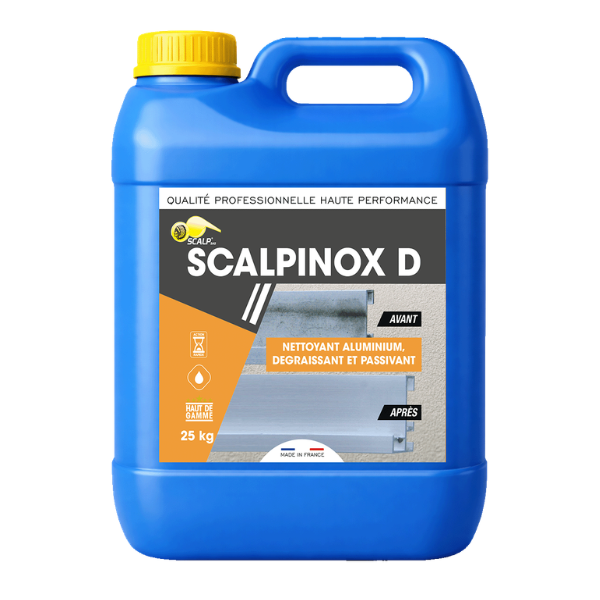 Nettoyant Dégraissant Aluminium Scalpinox D, Bidon de 25Kg