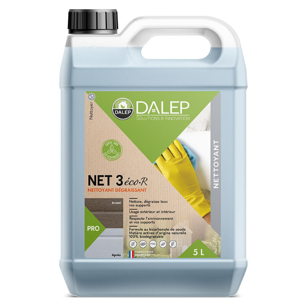 Nettoyant Dégraissant Eco Prêt à l'emploi Dalep Net3 éco·R Bidon 5L