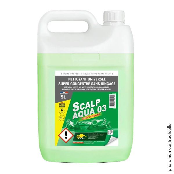 Nettoyant Dégraissant Universel Scalp Aqua 03, Bidon de 1L