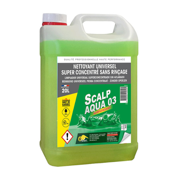 Nettoyant Dégraissant Universel Scalp Aqua 03, Bidon de 20L