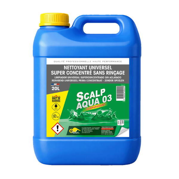 Nettoyant Dégraissant Universel Scalp Aqua 03, Bidon de 20L
