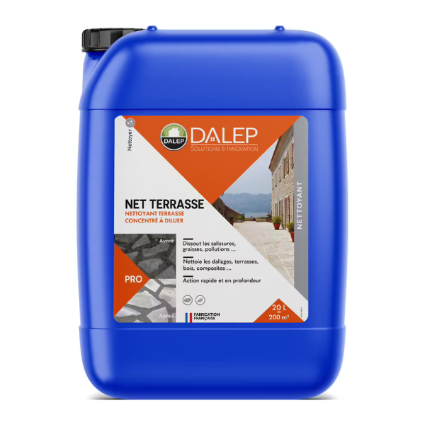 Nettoyant Détergent Alcalin Terrasses Dalep Net Terrasses Bidon 20L 