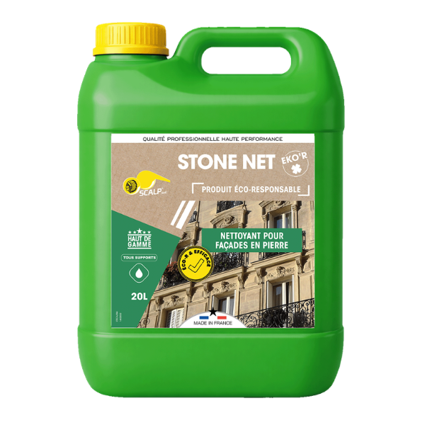 Nettoyant Façades Pierre Scalp Stone Net Eko'R, Bidon de 20L