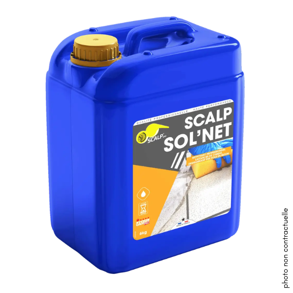 Nettoyant Laitance de Ciment Concentré Scalp Sol Net, Bidon de 25L