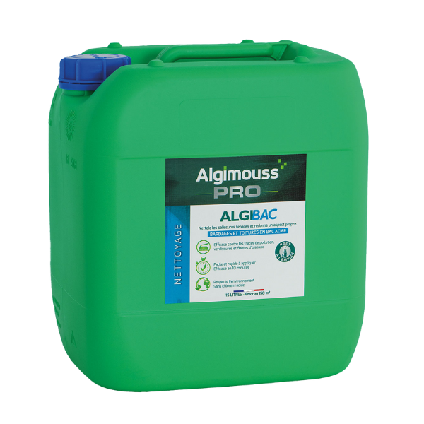 Nettoyant pour Bardages AlgiBac, 15 litres