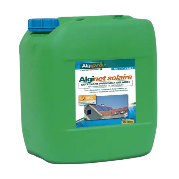 Nettoyant pour Panneaux Solaires AlgiNet Solaire, Bidon de 15L
