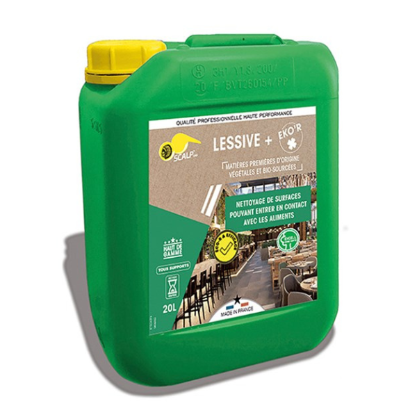 Nettoyant pour Surface Alimentaire Scalp Lessive + Eko'R, Bidon de 20L
