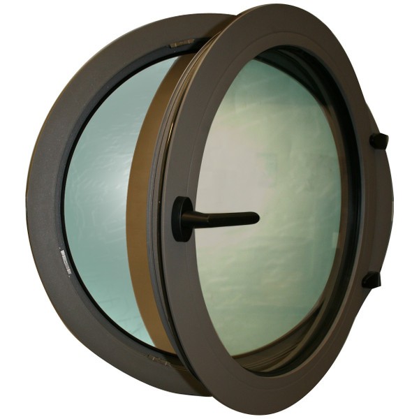 Oeil de boeuf ouvrant aluminium couleur au choix, rond diam 90 cm