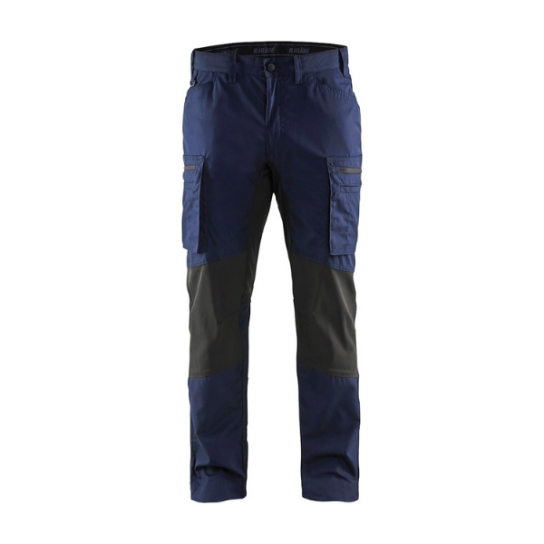 Pantalon de Travail Blaklader Polycoton Stretch 1459 Marine/Noir
