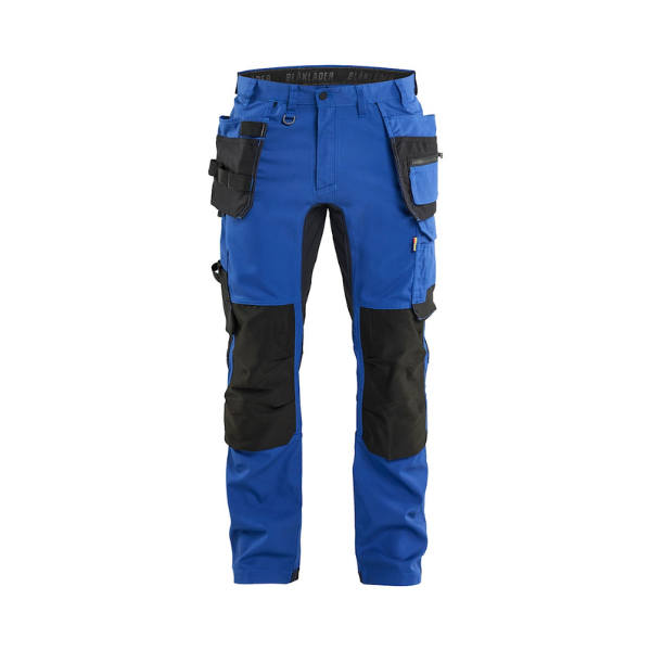 Pantalon de Travail Blaklader Stretch 2D 1750 Bleu roi/Noir
