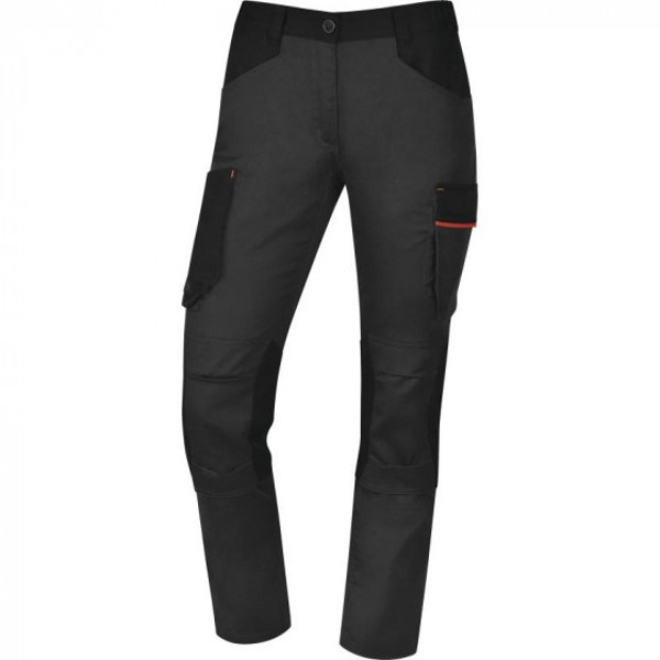 Pantalon de Travail DeltaPlus M2PA3 Gris-Orange