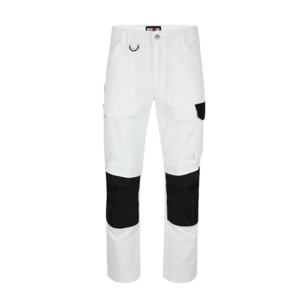 Pantalon de Travail Herock Dero Blanc/Noir