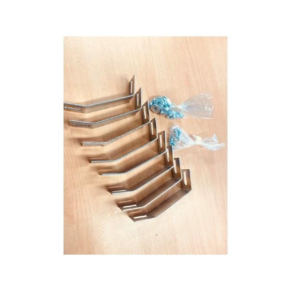 Pattes de Fixation pour Baie Coulissante, lot de 8