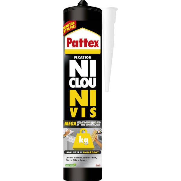 Cartouche de Colle Pattex Ni Clou Ni Vis de 380 g 