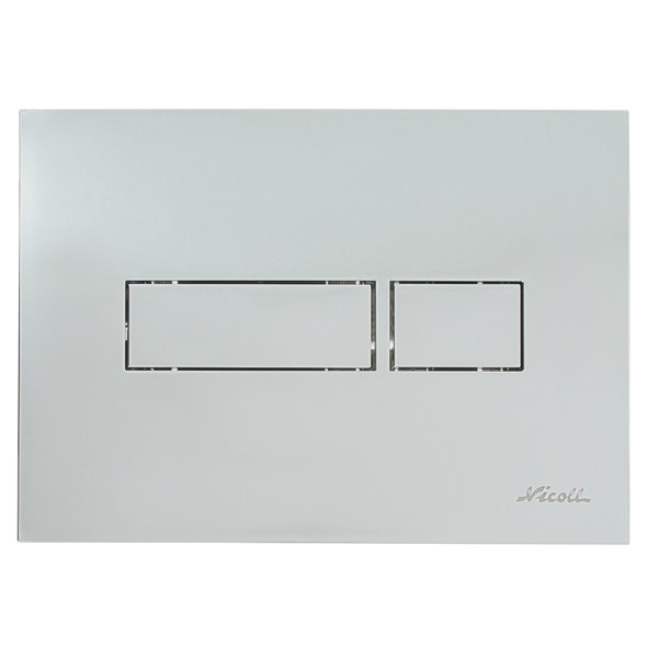 Plaque de Commande Happy Support Nicoll Rec Chromé Brillant