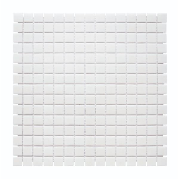 Mosaïque Blanche Décoration Nylon PDV53, Plaque 32,7 x 32,7 x 0,38 cm