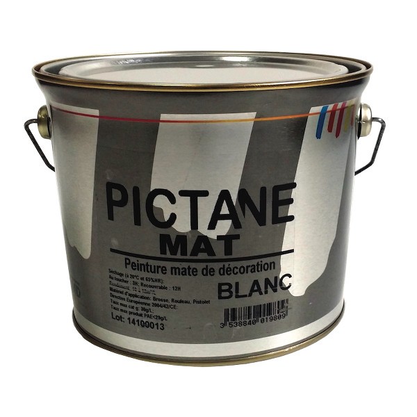 Peinture acrylique Pictane Mat MD toutes teintes, 15 litres