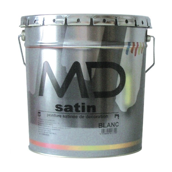 Peinture blanche intérieur, mur et plafond, MD Satin, 1 litre