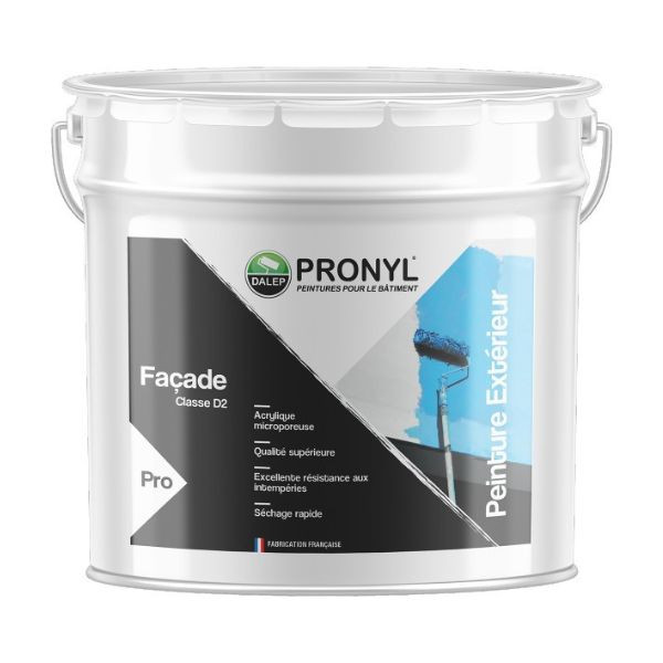 Peinture hydrofuge extérieur et imperméabilisante pour façade