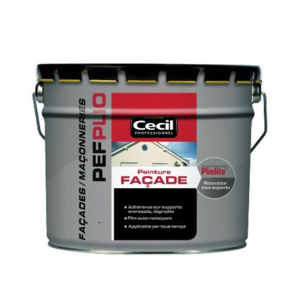 Peinture Façade Pliolite Tous Supports Cecil PEF PLIO Ton Pierre 10L