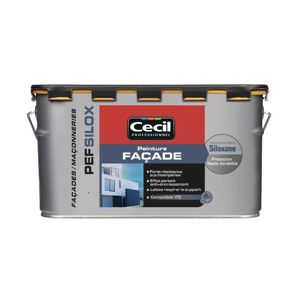 Peinture Façade Siloxane Cecil PEF SILOX Calcaire 2,5L