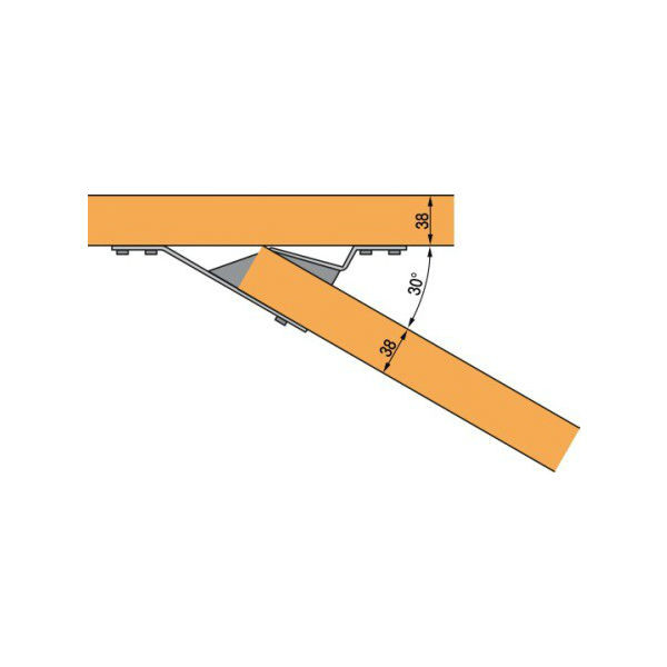 Sabot à angle variable Acier Galva S1030D/38/2 Simpson - materiauxnet.com