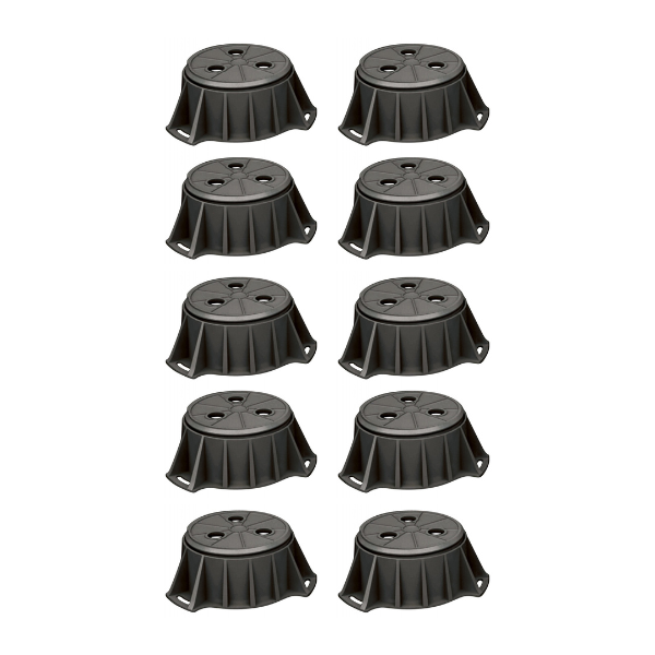 Pied réglable 7 à 11 cm pour Receveur de douche Kinedo, Kit de 10