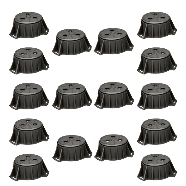 Pied réglable 7 à 11 cm pour Receveur de douche Kinedo, Kit de 16