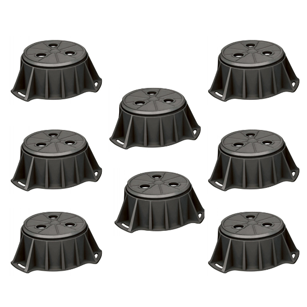 Pied réglable 7 à 11 cm pour Receveur de douche Kinedo, Kit de 8