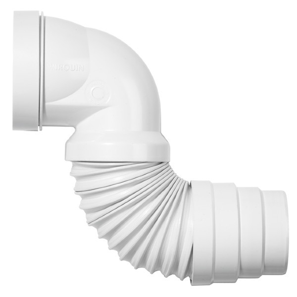 Pipe WC Coudée Extensible 230-390mm ⌀93 à 110 mm Wirquin 70718863 