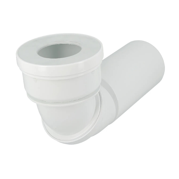 Pipe WC Orientable PVC Droite Coudée Nicoll PORTWC, Ø100mm