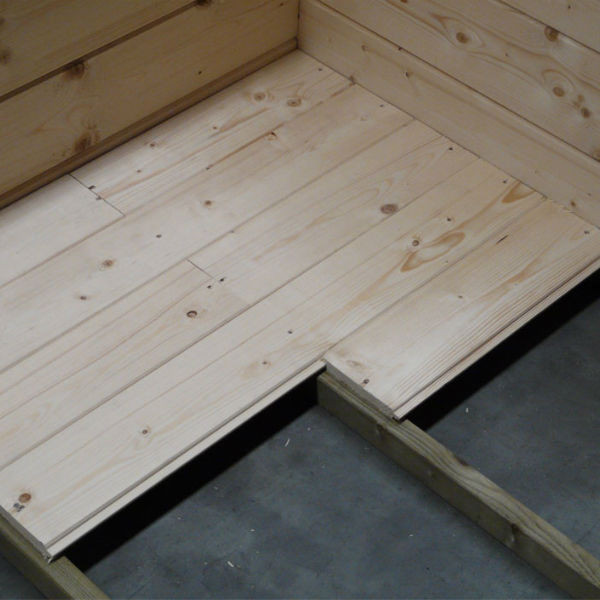 Comment fabriquer un plancher pour abri de jardin ? - Cerisier