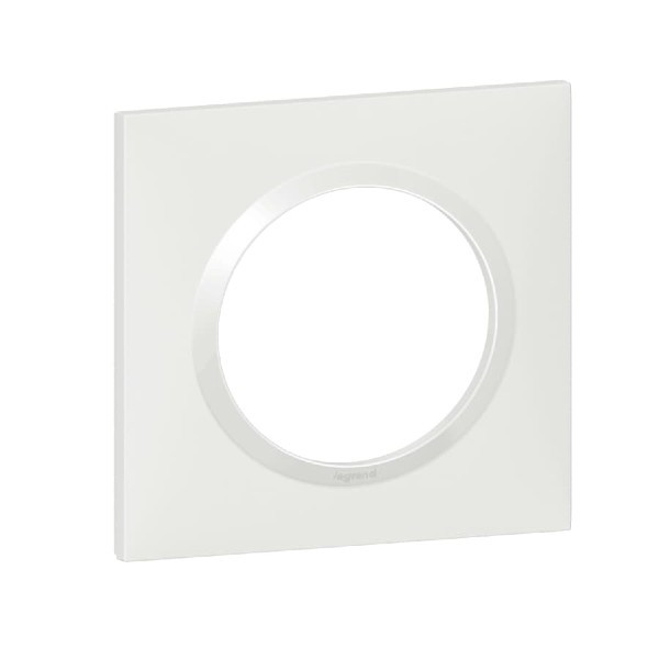 Plaque Carrée Legrand Dooxie 1 Poste Blanc 600801