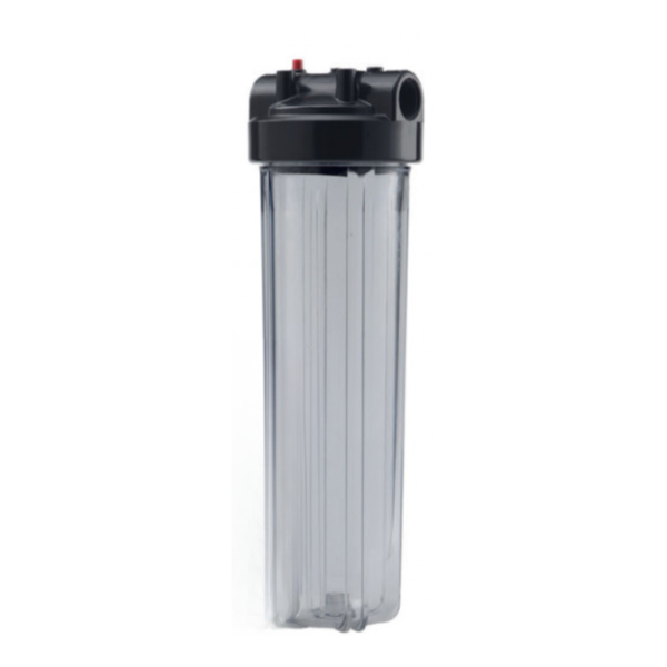 Porte-filtre à Eau 10" Aquapro Big Blue E/S 1" BSP Noir/Transparent