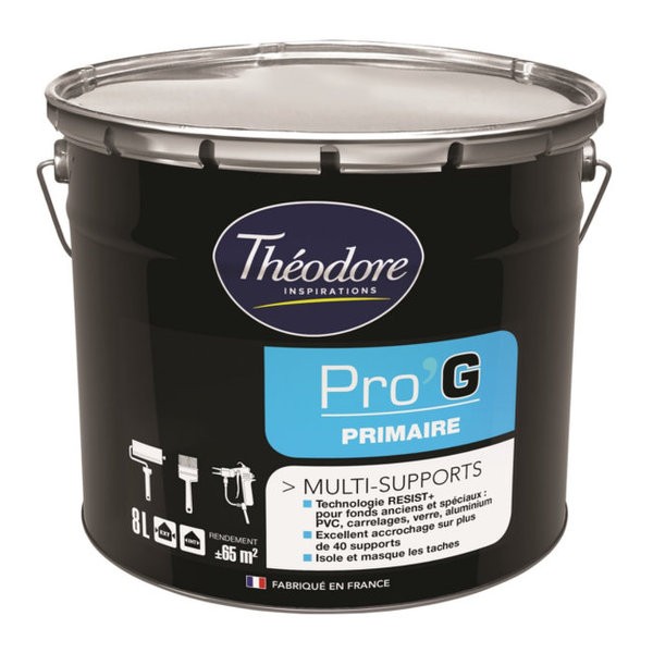 Peinture Primaire Théolaur Multi Supports Blanc, pot de 8l