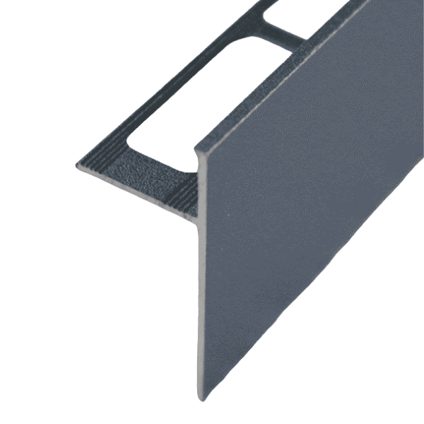 Profilé de Finition Alu pour Plan de Travail 10 mm x 2,5 m, Gris Sablé
