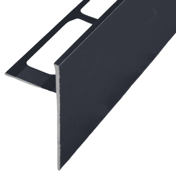 Profilé de Finition Alu pour Plan de Travail 10 mm x 2,5 m, Noir Mat