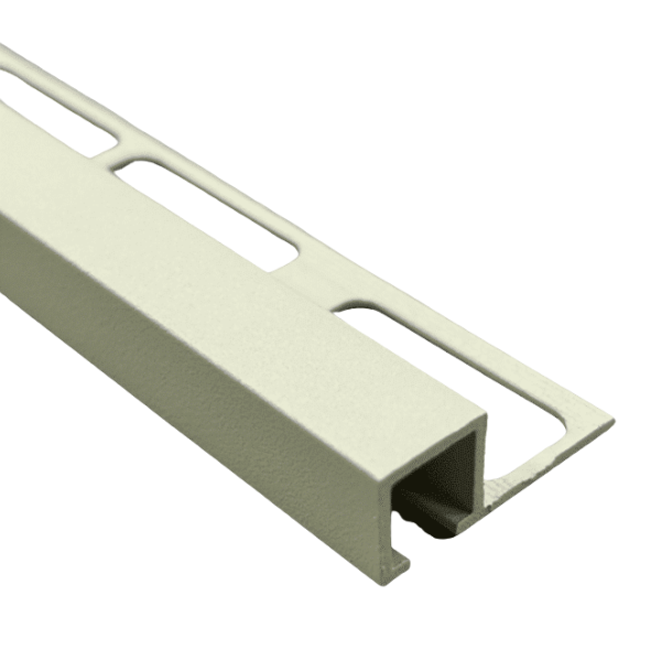 Profilé de Finition Carré Carrelage Alu 12 mm x 2,5 m, Beige Sablé
