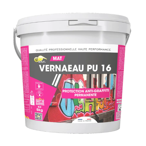 Protection Anti-graffitis Scamp Vernaeau PU 16 Mat, Seau de 5L