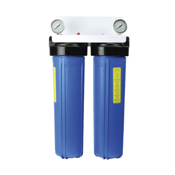 Purificateur d'eau Ydrokalk Big Duo 20" + 2 Porte Filtres Big Blue
