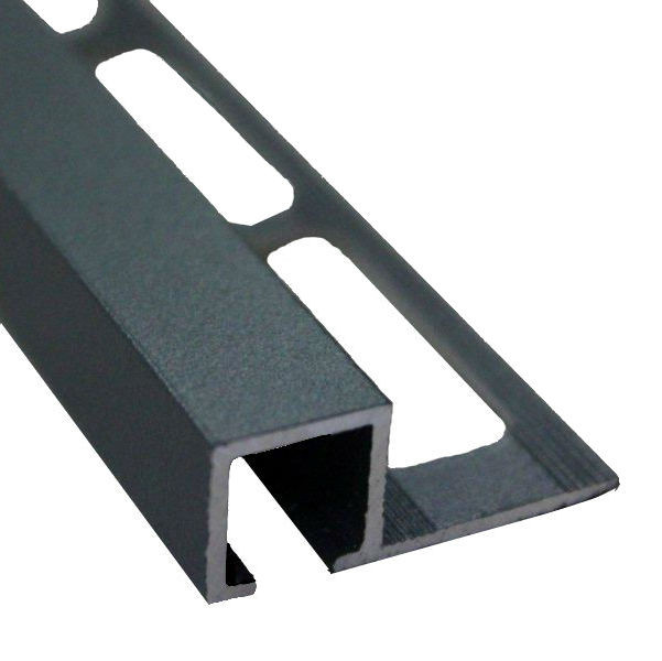 Equerre De Finition Carrelage Carre Gris Sable 12 Mm Materiauxnet Com