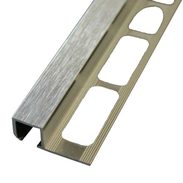 Hauteur: 6mm PRÉMIUM profilé pour carrelage équerre aluminium naturel 125 MÉTRE matériau de 1 mm rail de 250cm 